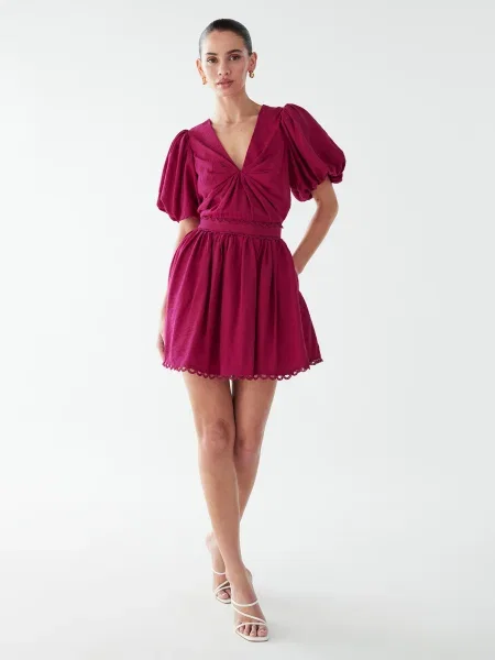 BWLDR Rochie Gren roșu-violet roșu
