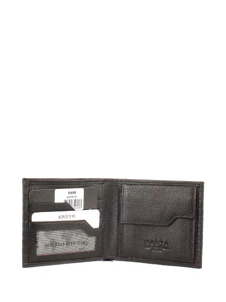 Кожаный кошелек Karya черный
