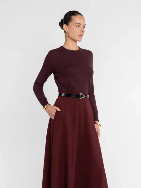 Джемпер Arber бавовна/ліоцел бордовий