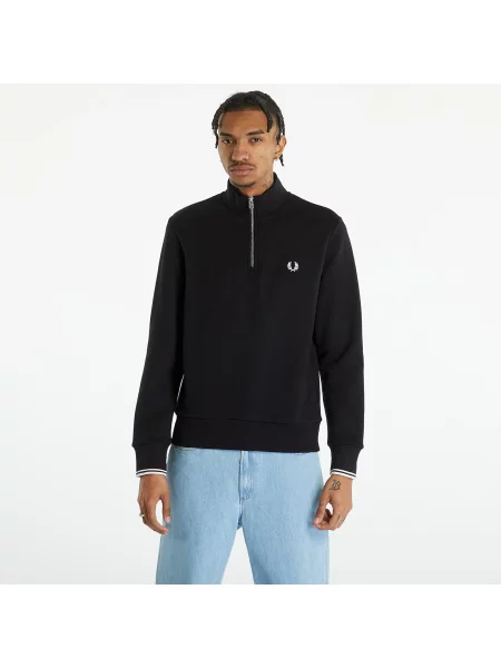 Fred Perry bluza nierozpinana Mężczyźni jednolity S czarny