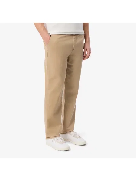 Lacoste Spodnie Chino O Regularnym Kroju beżowy