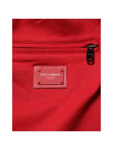Spodnie Dolce And Gabbana czerwone