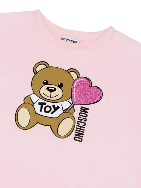 Sukienka dziecięca Moschino różowa