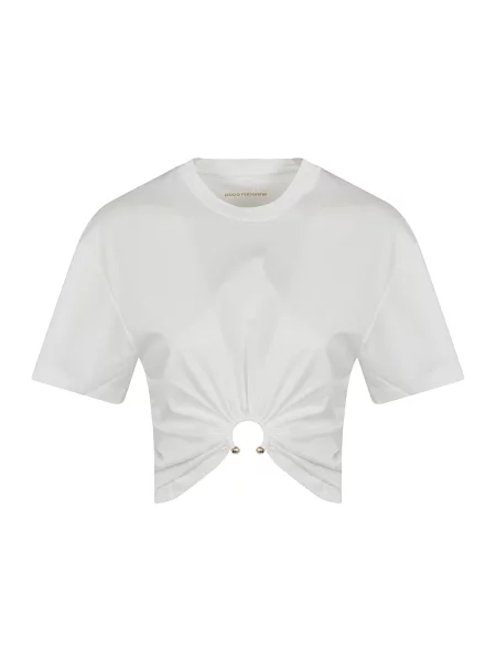 Koszulka Paco Rabanne beżowa