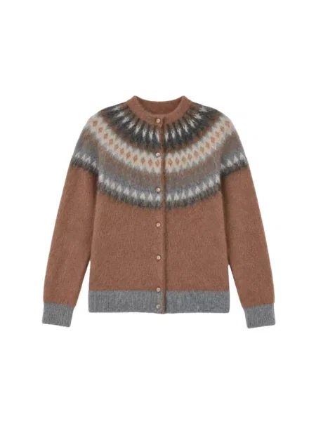 Kardigan Max Mara brązowy