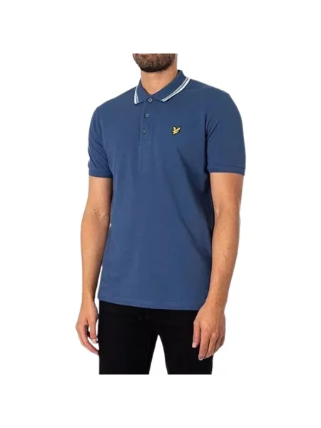 Koszulka polo Lyle & Scott niebieska