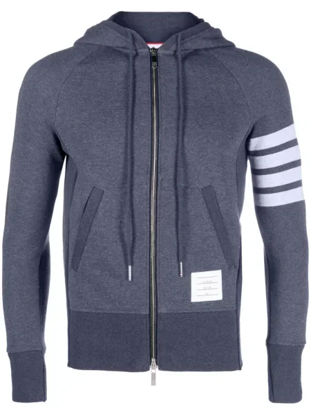 Hanorac cu glugă Thom Browne cu dungi gri