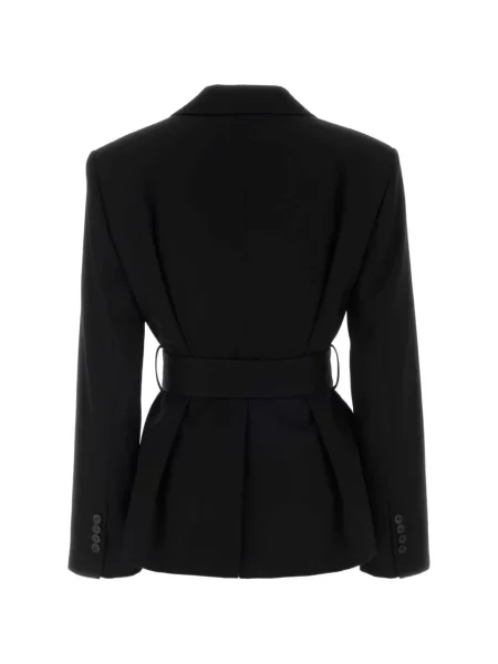 Cu centură lung sacou Lanvin negru
