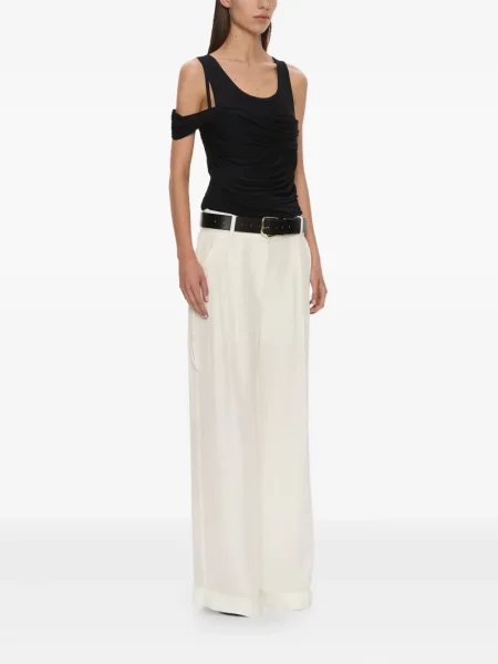Pantaloni Christopher Esber alb