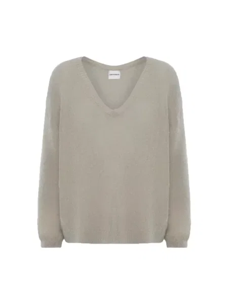 Sweter Americandreams wełniany szary