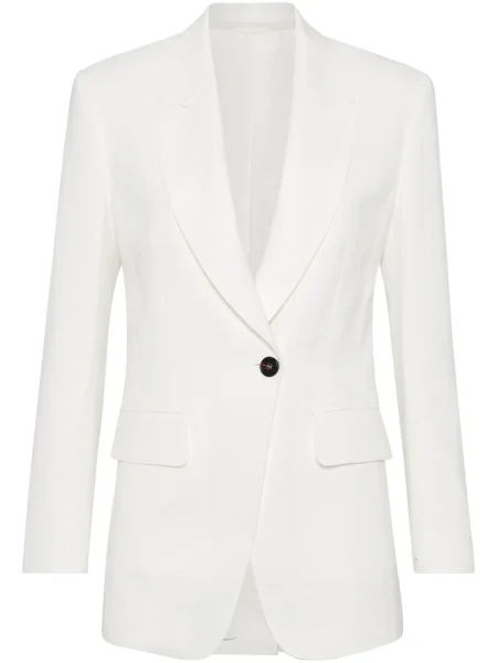 Sacou Brunello Cucinelli alb