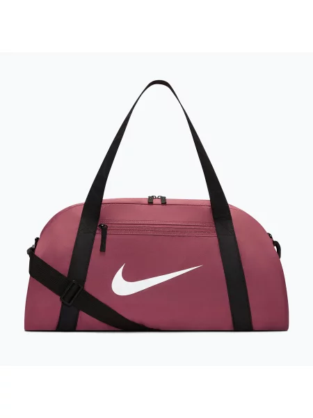 Geantă de antrenament pentru femei Nike Gym Club 24 l pink smoke/black/white alb