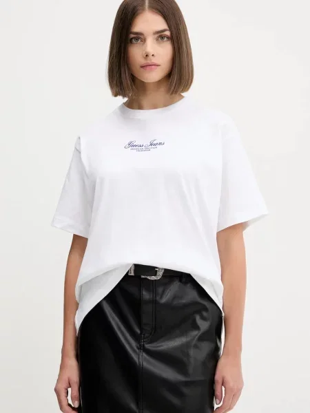 Guess Jeans t-shirt biały
