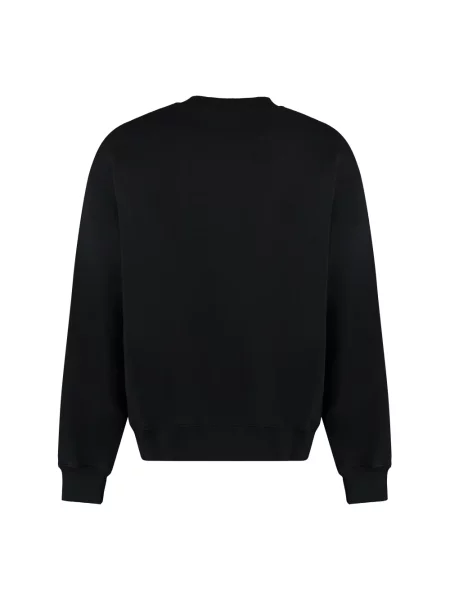 Bluza Off-white z okrągłym dekoltem żakardowa biała