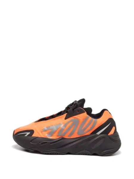 Sneakerși Adidas Yeezy cu șireturi din dantelă portocaliu