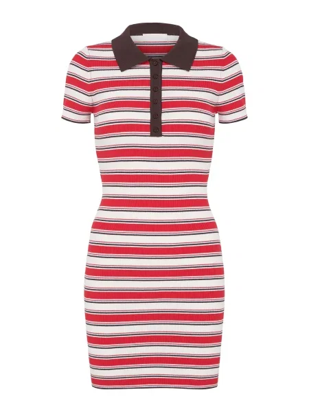 LeGer by Lena Gercke Rochie Elenia albastru pastel / maro închis / roșu alb