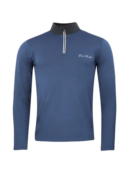 Tricou mânecă lungă Peak Mountain albastru