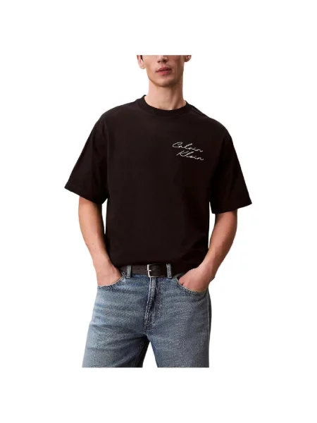 Póló Calvin Klein Jeans April Graphic Se Tee Black S fekete