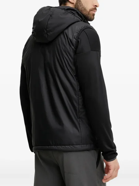 Trening Adidas alergare cu glugă cu broderie gri
