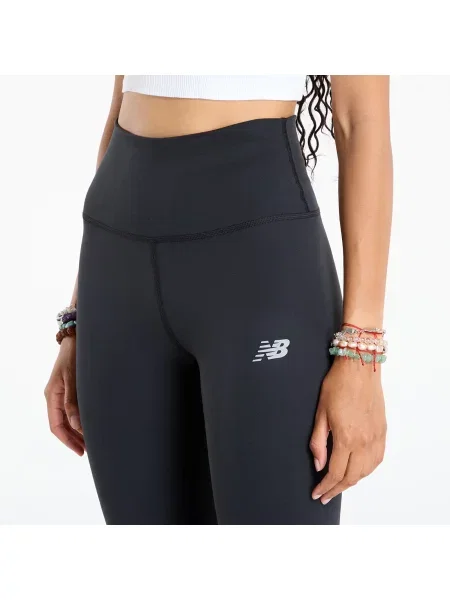 Női futó leggings New Balance Harmony High Rise fekete. Méret: L fekete
