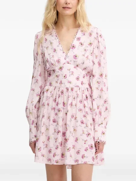 Rochie Twinset cu model floral roz