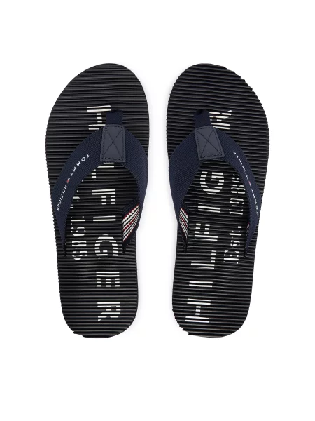 Japanke Tommy Hilfiger Massage Beach Sandal Tamnoplava