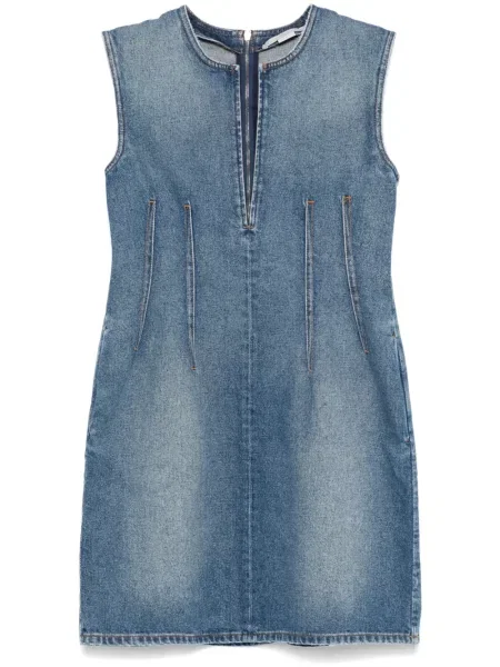 Kostiumas mini džinsinė suknelė Stella Mccartney mėlyna