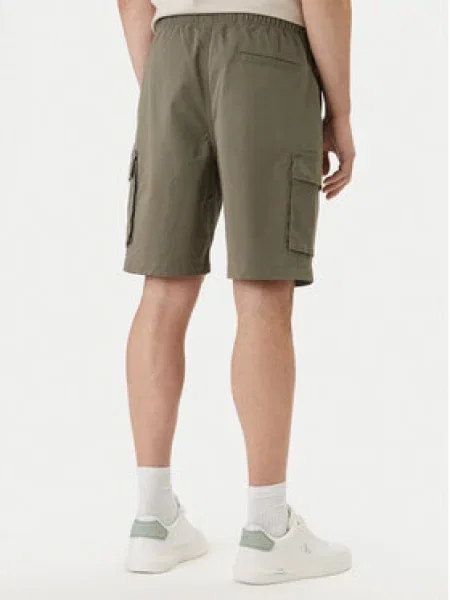 Calvin Klein Jeans Kratke hlače iz tkanine khaki