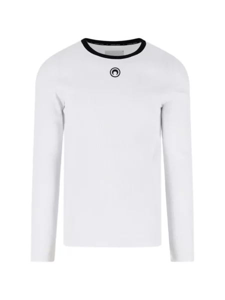 Tricou Marine Serre tricotate alb