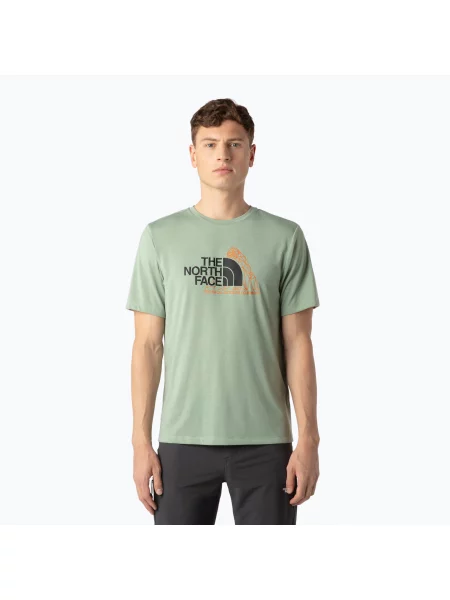 Tricou pentru bărbați The North Face Mountain Foundation Graphic state moss