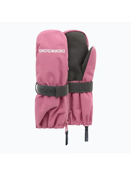 Mănuși de schi pentru copii Didriksons Biggles Zip Mitten 9 heather pink roz