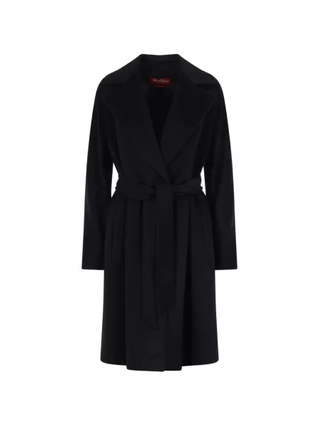 Cu centură palton Max Mara cu rever negru