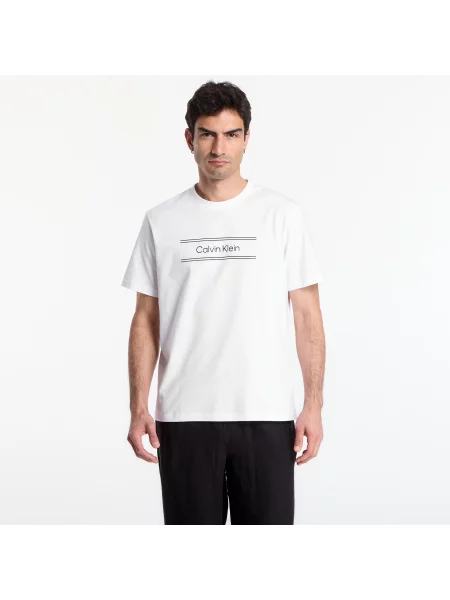 Тениска Calvin Klein Ss Eu Spw Standard Graphic Tee Bright White S бяло