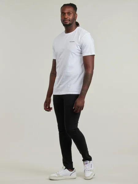 Tricou Columbia scurt alb