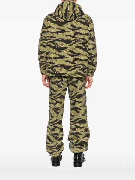 Geacă de blugi Diesel cu model camuflaj albastru