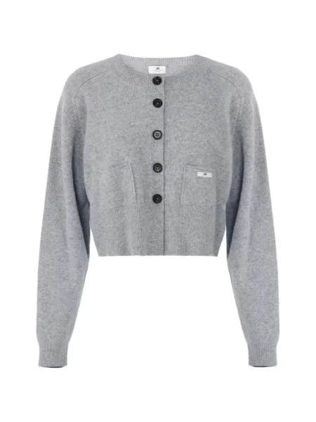Decupat cardigan Elisabetta Franchi gri