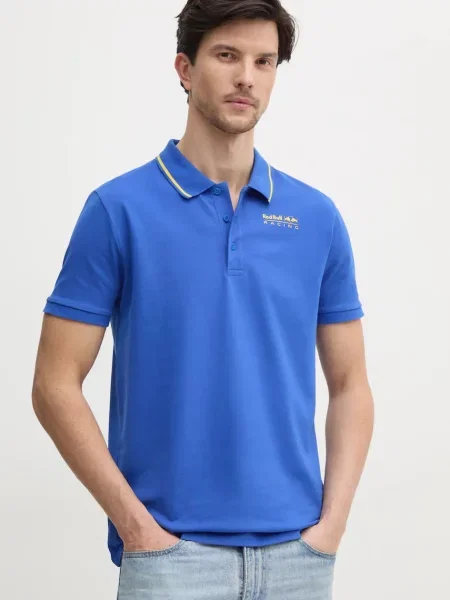 Polo majica Red Bull Racing X Pepe Jeans z avtogramom rdeča