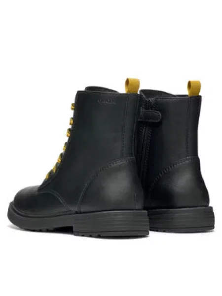 Geox Pohodni čevlji Eclair D Črna rumena