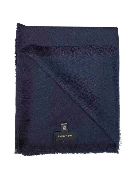 Jacquard šal Tagliatore na rese plava