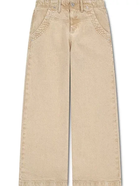 Levi's blugi wide leg pentru copii BAGGY WIDE LEG W/ YOKE bej