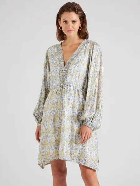 Sofie Schnoor Rochie albastru / auriu / murdar alb