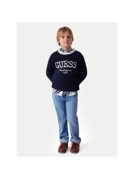 Guess Póló Regular Fit fekete