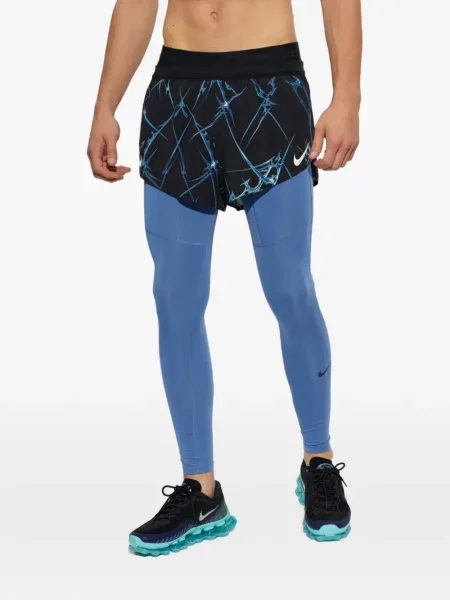 Sală de gimnastică pantaloni scurți Nike cu cordon din jerseu negru