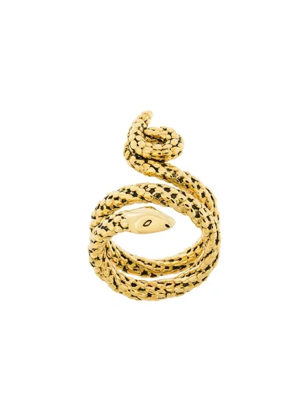 Inel Aurelie Bidermann cu model piele de șarpe