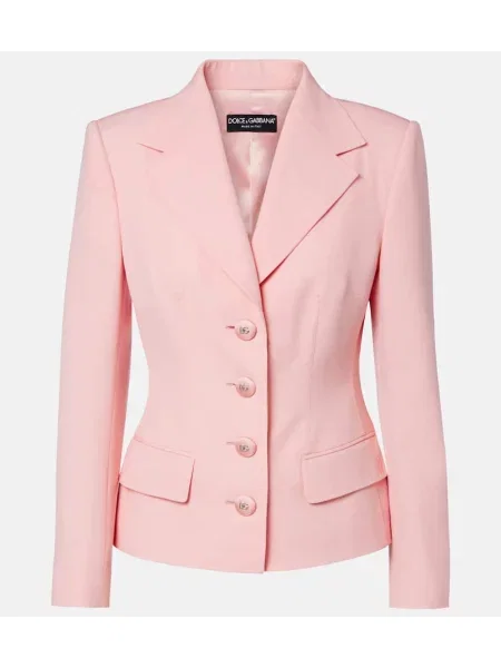 Geacă Dolce&gabbana de lână roz