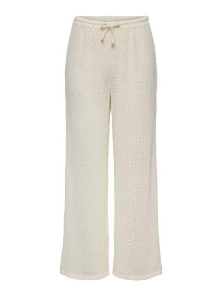 ONLY Pantaloni ONLKASTELLA natural alb