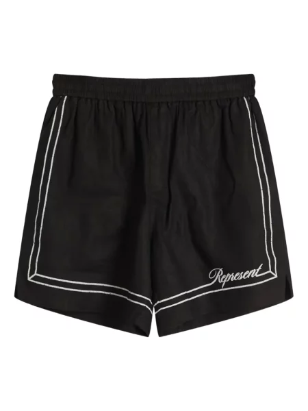 Pantaloni scurți Represent negru