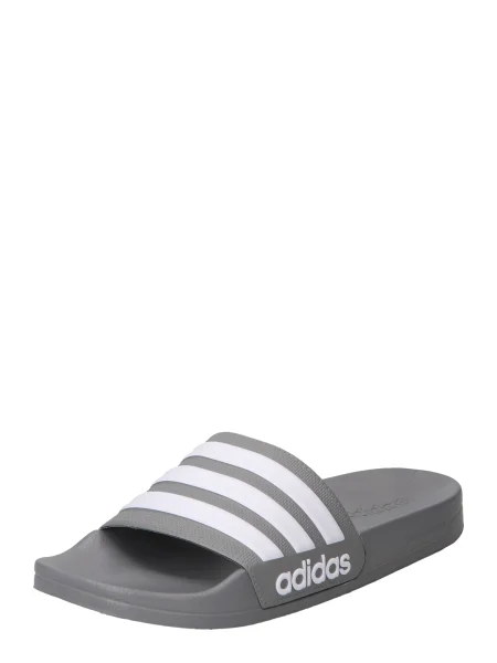 ADIDAS SPORTSWEAR Nizki natikači Adilette temno siva bela
