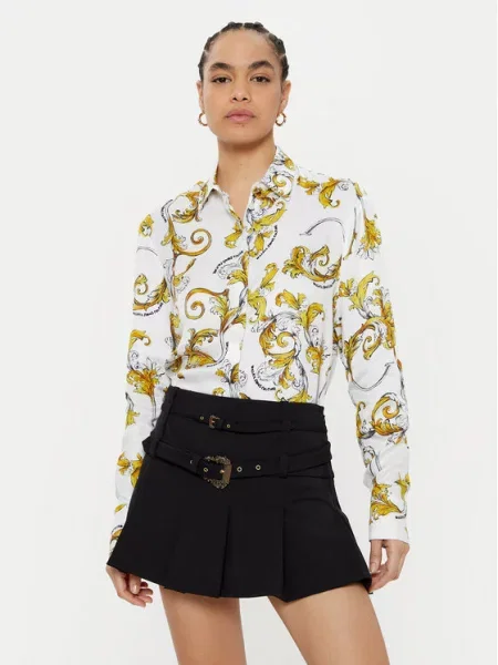 Versace Jeans Couture koszula regular z kołnierzykiem klasycznym biały