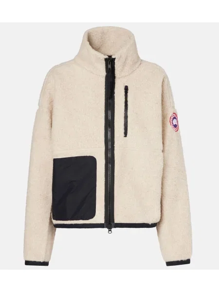 Geacă Canada Goose de lână alb